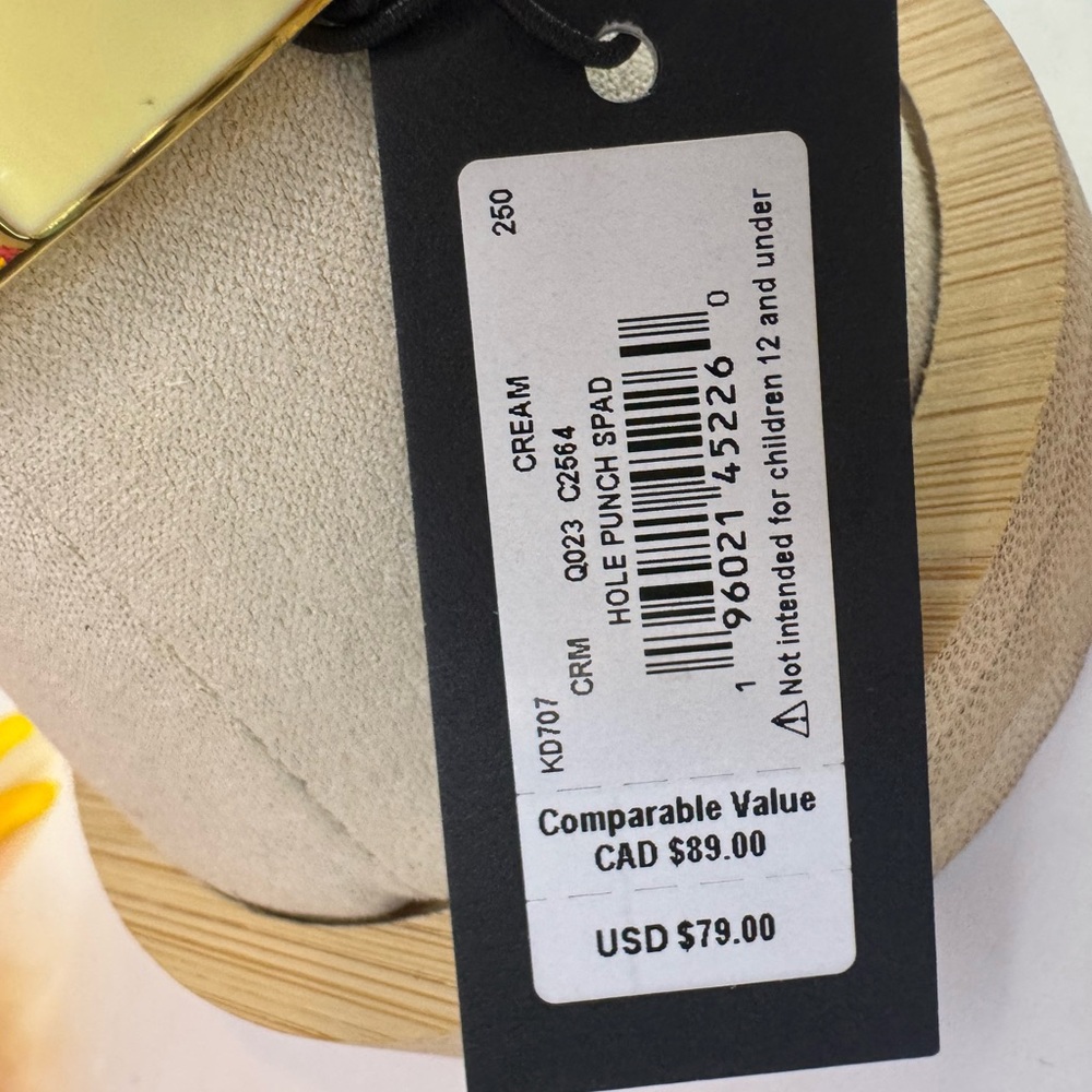 Kate Spade Light Yellow and Gold Spade Cutout Bangle - Picture 4 of 4